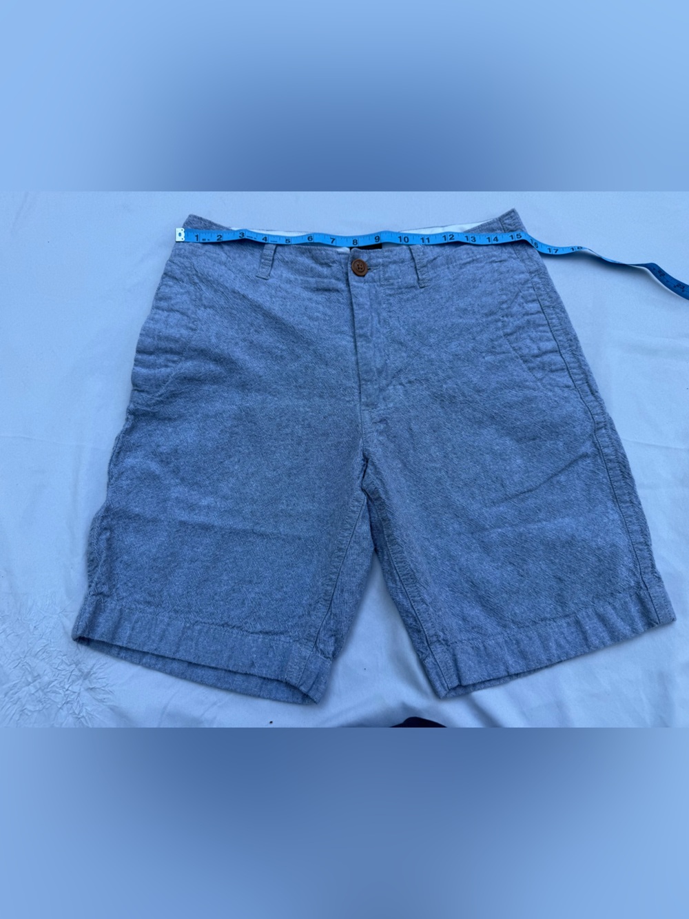 J. Crew Men's Gray Flat-Front Cotton Shorts